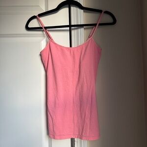 Aerie Pink Cami Tank Top Adjustable Straps Size S
